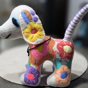 Colorful Floral Dog Plush Toy